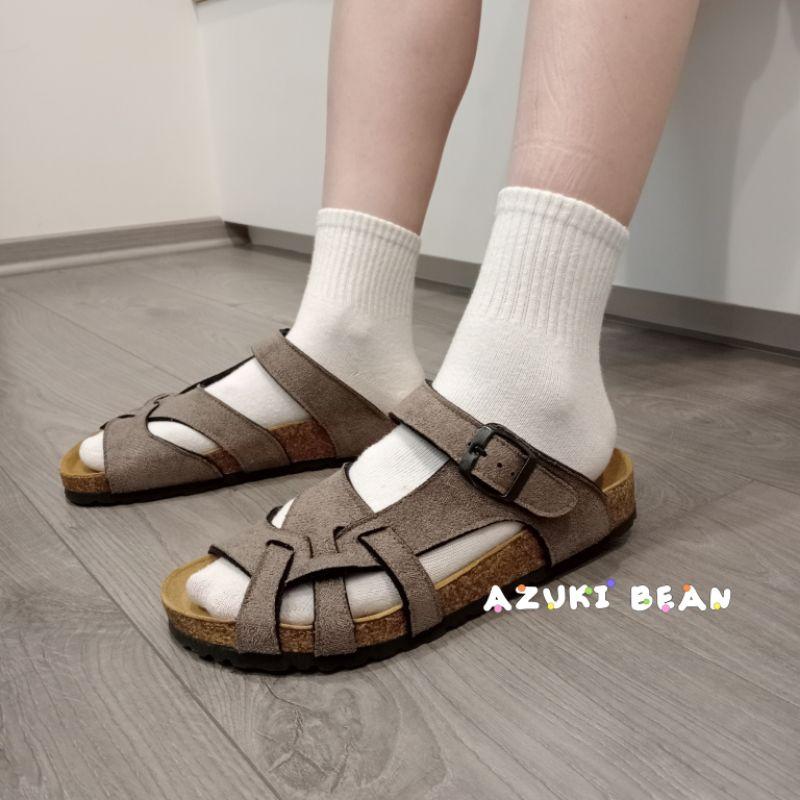 <紅豆是賣鞋的>男生新色拖鞋、🇹🇼台灣手工製拖鞋、編織款拖鞋、中底牛皮+舒軟墊百搭拖鞋-細節圖7