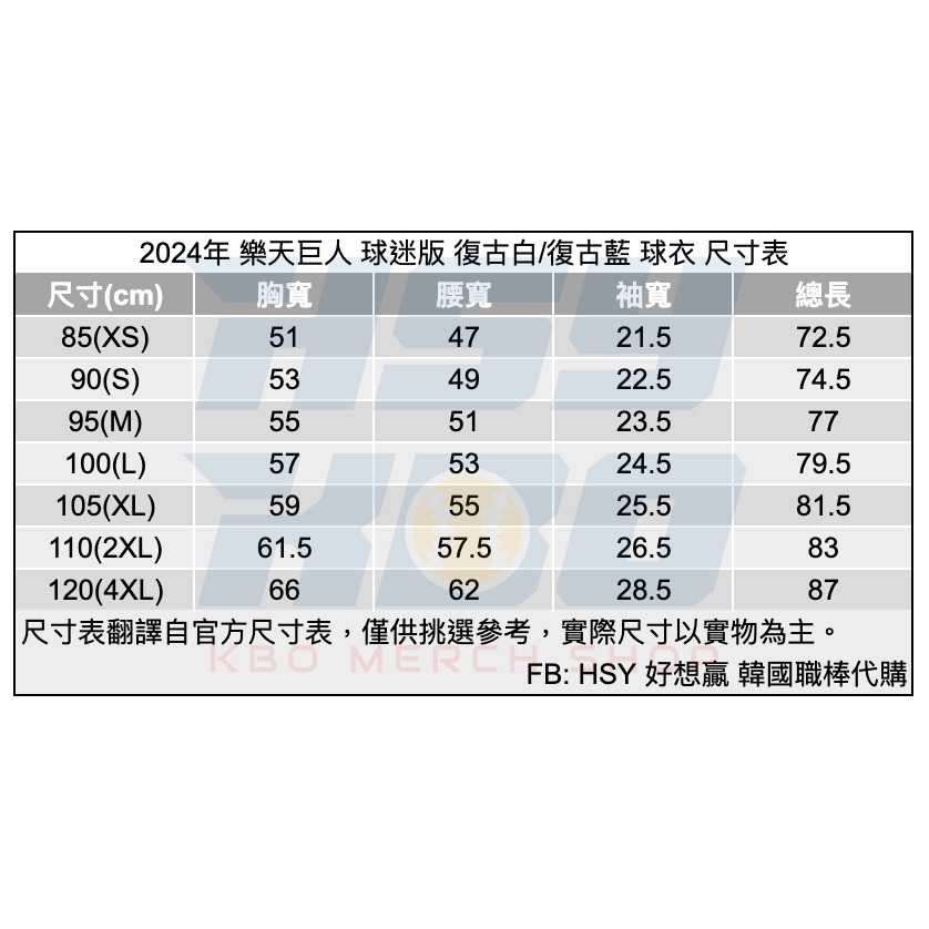 【代購】KBO 樂天巨人 1992年總冠軍 復刻球迷版球衣 復古藍/復古白 *無背號款* 韓國職棒 崔東原-細節圖10