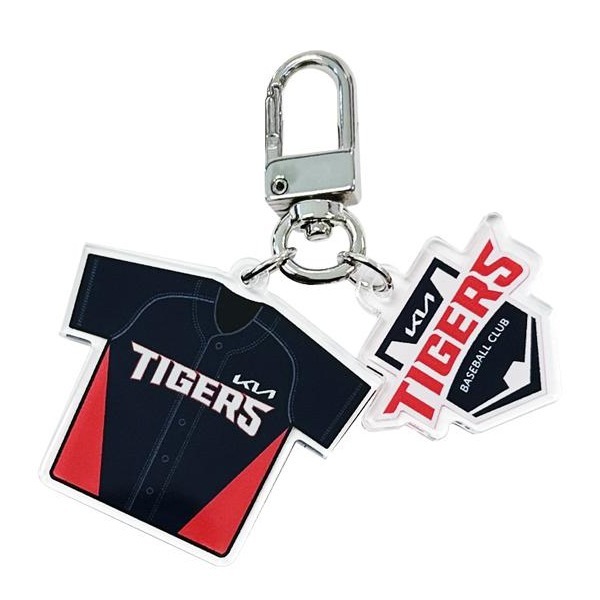 【現貨】KBO 韓國職棒 起亞虎 KIA Tigers 球衣鑰匙圈 (主場白/客場黑) 週邊商品-細節圖4