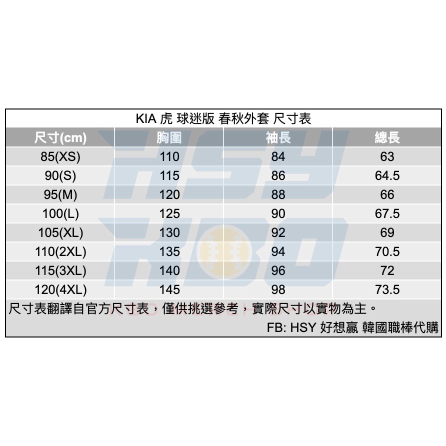 【代購】KBO 韓國職棒 起亞虎 球員版 春秋外套-細節圖5