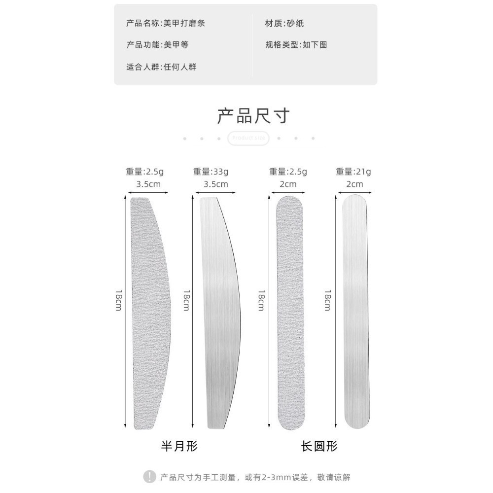［全新］一客一換可替換砂條，套裝包含一支鋼板+10片砂片（粗砂100目*5+細沙180目*5）-細節圖2