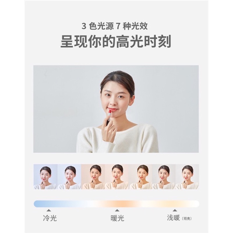［二手］自帶藍芽搖控，多功能手機支架、自拍架、補光燈、美甲自拍、檯燈，免運！-細節圖4