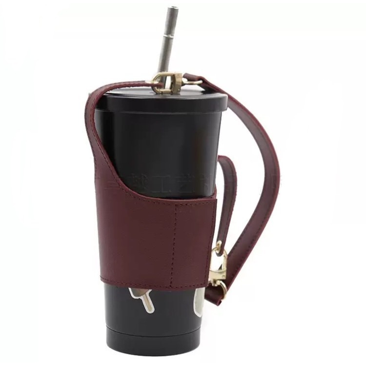 PU皮文青感冰霸杯保溫杯手提杯套-規格圖7