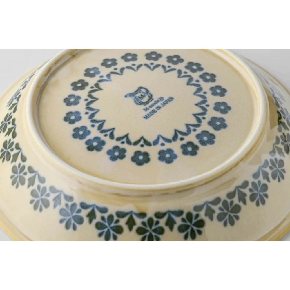 日本製🇯🇵 Marusan Kondo花朵餐盤 美濃燒 21.5公分 大餐盤 盤子🍽-細節圖3