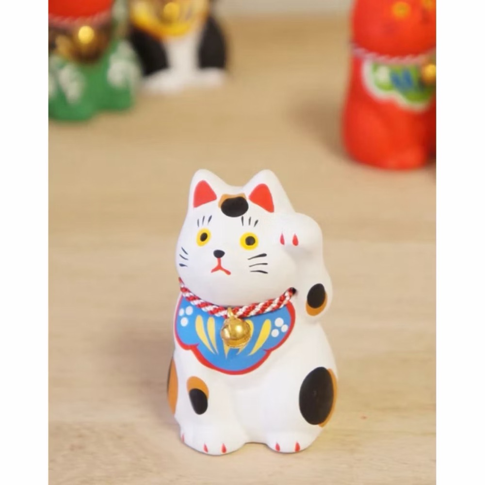 【台灣現貨】🇯🇵日本瀨戶燒 招財貓 開運小物 擺飾 辦公室小物 貓咪 貓咪擺飾 招財小物-規格圖9