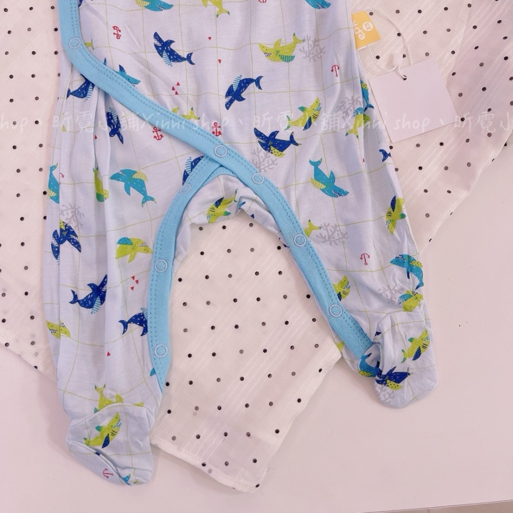 EPK薄棉 新生兒鯊魚包手包腳裝-細節圖3