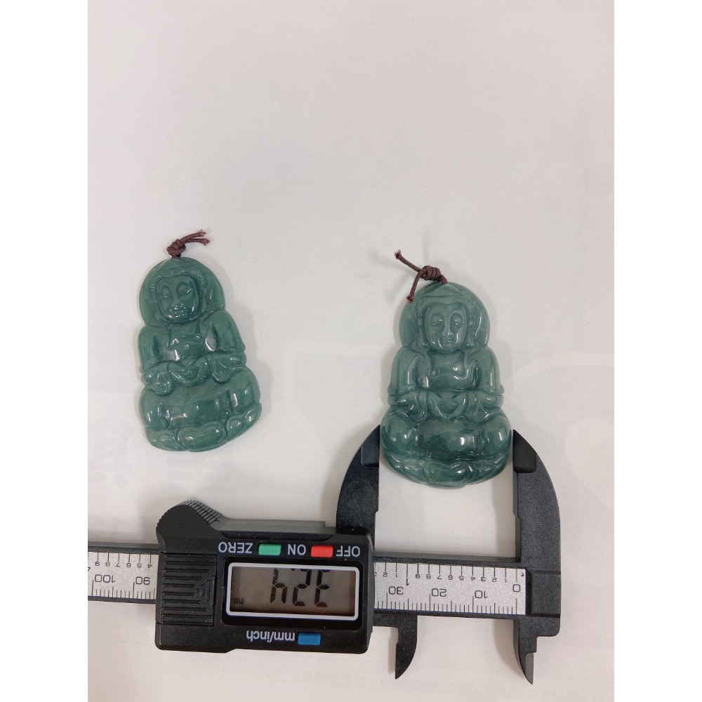 觀音馬祖 瓜料玉牌-細節圖4