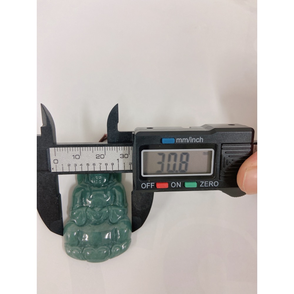 觀音馬祖 瓜料玉牌-細節圖7