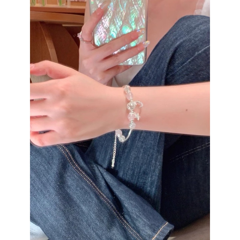 珍奶薇薇🧋星河串珠星星月亮輕奢手鍊(2色)🌟超仙🌟60503-細節圖6
