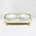 【Catozo】Soft Zoo 月半陶瓷雙碗（兩色可選）(餵食碗/寵物碗)-規格圖11