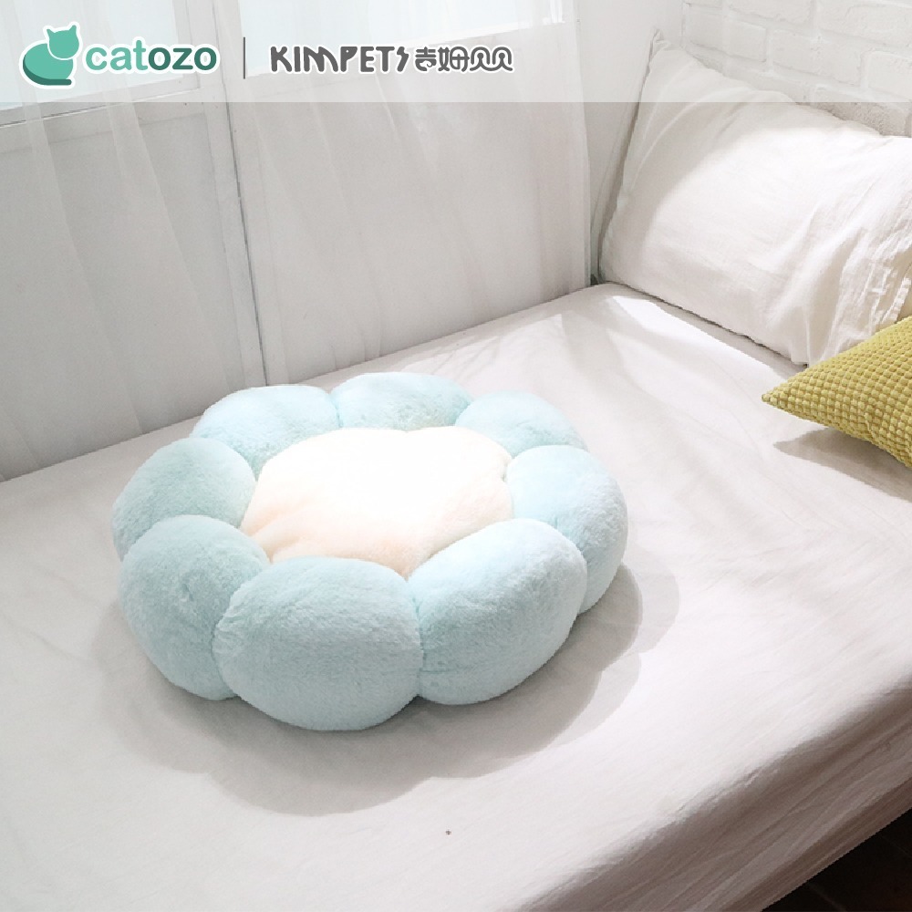 【Catozo】Kimpets 雙色甜甜圈花朵寵物床（寵物窩/寵物墊）-細節圖2