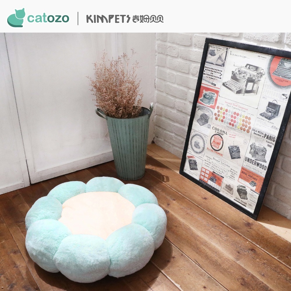 【Catozo】Kimpets 雙色甜甜圈花朵寵物床（寵物窩/寵物墊）-細節圖4