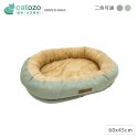 【Catozo】柔軟寵物椭圓窩-綠色/灰色 60*45cm (L) 兩色可選哦!!-規格圖11