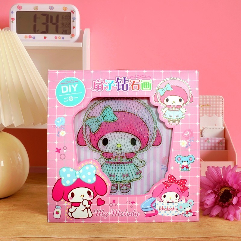 ⭐⭐忻宸小鋪⭐⭐【HC2419】手工DIY鑽石畫扇子│動動小手│小手工│奬勵小禮物-細節圖4