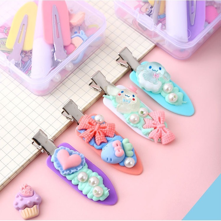 ⭐⭐忻宸小鋪⭐⭐【HC2420】手工DIY奶油膠髮夾│奶油膠│小髪夾│盒裝│奬勵小禮物 (款式隨機出貨)-細節圖4
