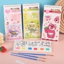 ⭐⭐忻宸小鋪⭐⭐【HC2408】兒童水彩便條本│方便携帶│附沾水顏料+畫筆│小女孩幼兒│奬勵小禮物（款色隨機出貨）-規格圖3