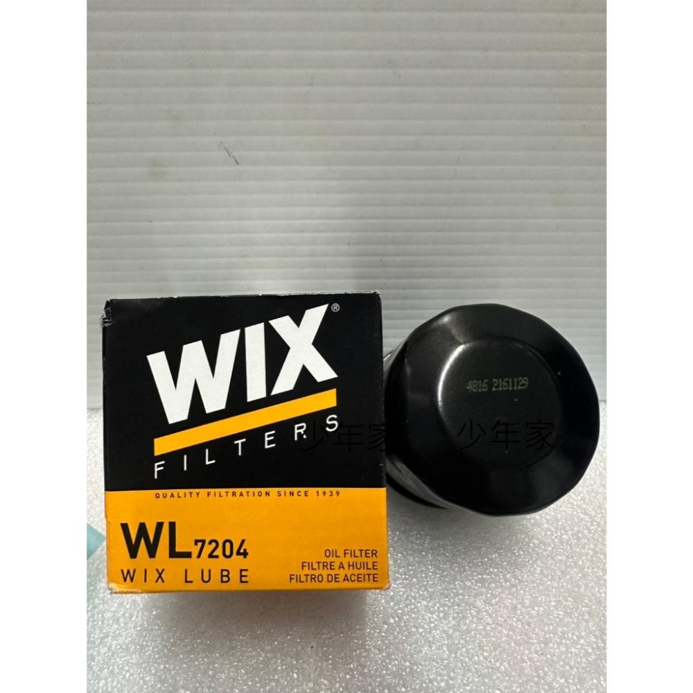 《少年家》WIX 機油芯 WL7204 ALFA HONDA YAMAHA KAWASAKI 300CC以上-細節圖2