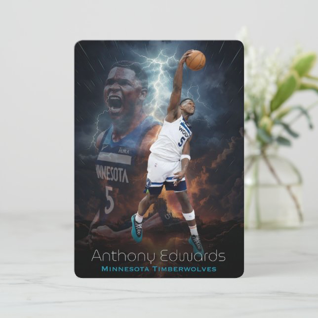 NBA 新狼王 灰狼 Anthony Edwards 閃電悠遊卡 (實體悠遊卡,非貼紙)：Antman 蟻人 愛德華茲-細節圖2