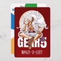 海賊王 魯夫 五檔 Gear 5造型 悠遊卡 (實體悠遊卡,非貼紙) : 懸賞人物 One Piece 航海王-規格圖2