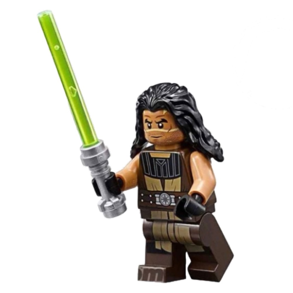 正版樂高 星際大戰 Quinlan Vos 人偶（九成新）：Jedi 絕地武士 Lego Star Wars-細節圖3