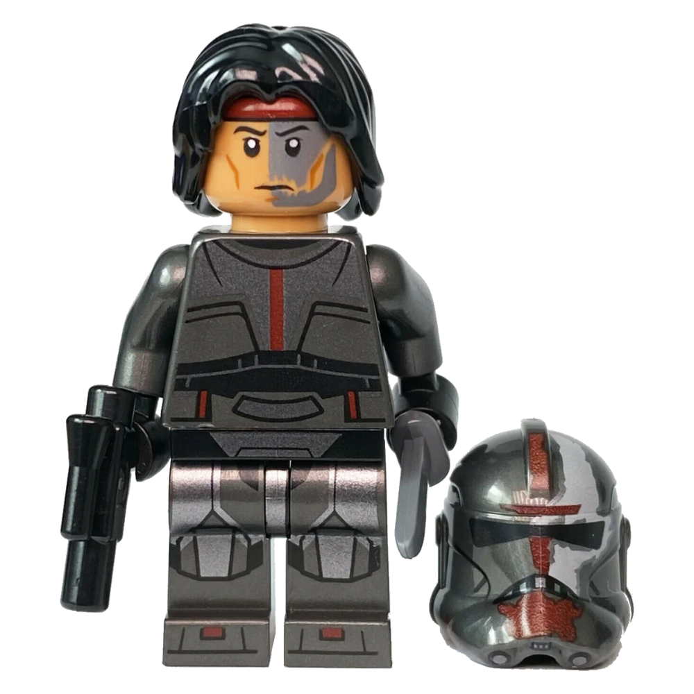 [全新] 正版 樂高 星際大戰 影集「瑕疵小隊」Bad Batch：隊長 獵人 經典版人偶：(全新未組、附配件）Lego-細節圖3