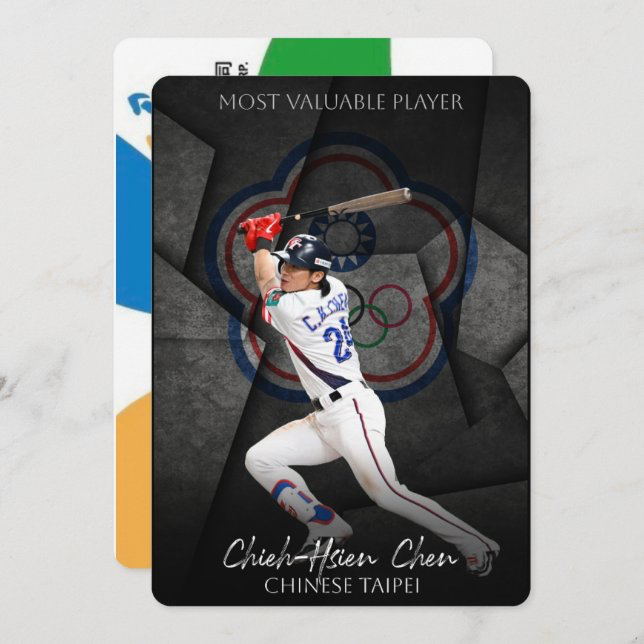 中華隊 台灣隊長 MVP 陳傑憲 球星悠遊卡（實體悠遊卡、非貼紙）：另售 林昱珉 林安可 林家正 12強世界冠軍-規格圖2