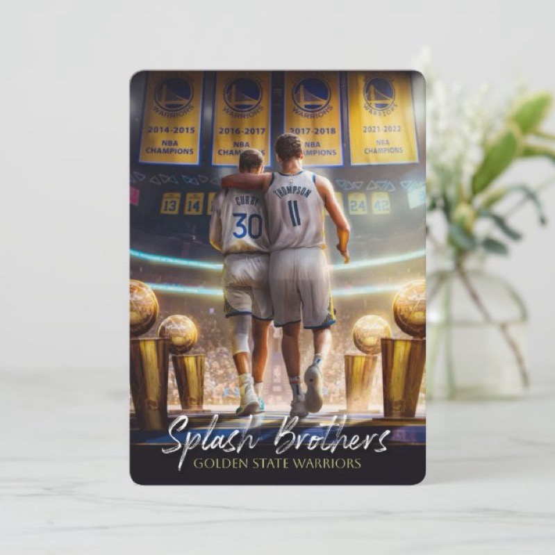 [店長大推] NBA勇士隊「浪花兄弟」 實體悠遊卡(非貼紙)：Stephen Curry Klay Thompson勇士-細節圖2