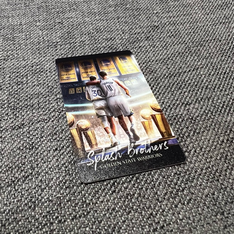 [店長大推] NBA勇士隊「浪花兄弟」 實體悠遊卡(非貼紙)：Stephen Curry Klay Thompson勇士-細節圖4