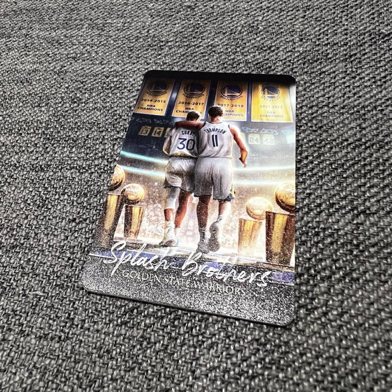 [店長大推] NBA勇士隊「浪花兄弟」 實體悠遊卡(非貼紙)：Stephen Curry Klay Thompson勇士-細節圖5