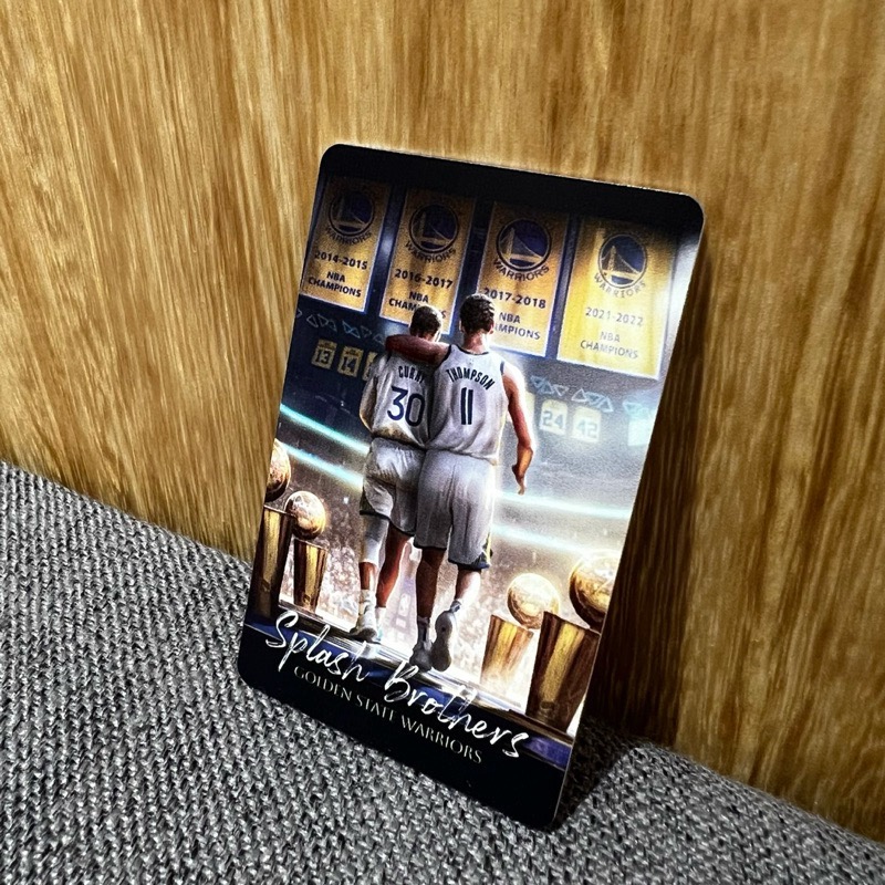 [店長大推] NBA勇士隊「浪花兄弟」 實體悠遊卡(非貼紙)：Stephen Curry Klay Thompson勇士-細節圖6