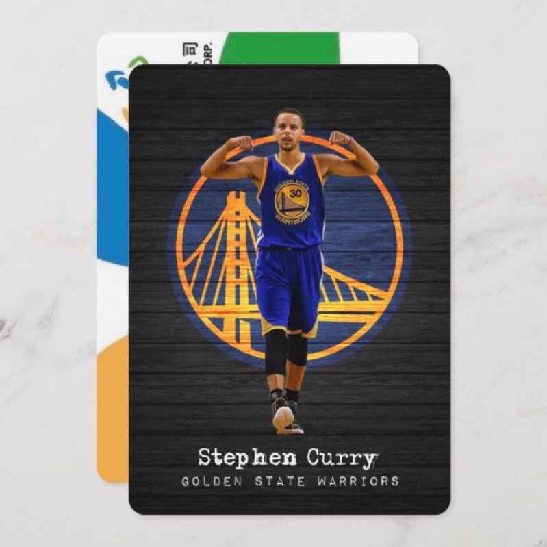 NBA金州勇士隊 Stephen Curry悠遊卡 (實體悠遊卡,非貼紙)：三分球紀錄保持人 Warriors準名人堂-規格圖5
