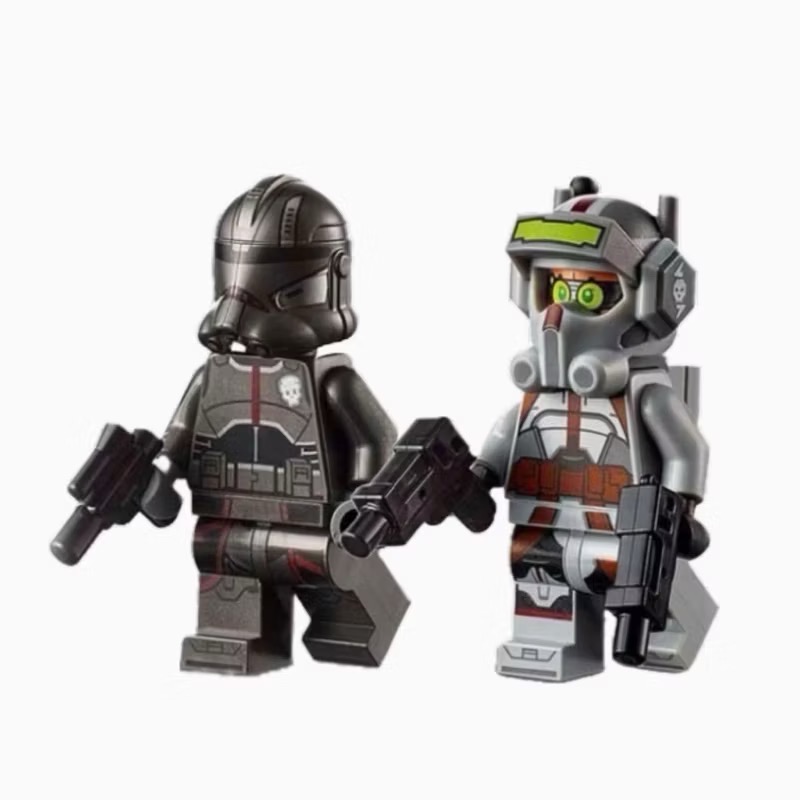 [全新] 正版 樂高 星際大戰 影集「瑕疵小隊」Bad Batch：回音Echo經典人偶：(全新、附武器）Lego-細節圖5