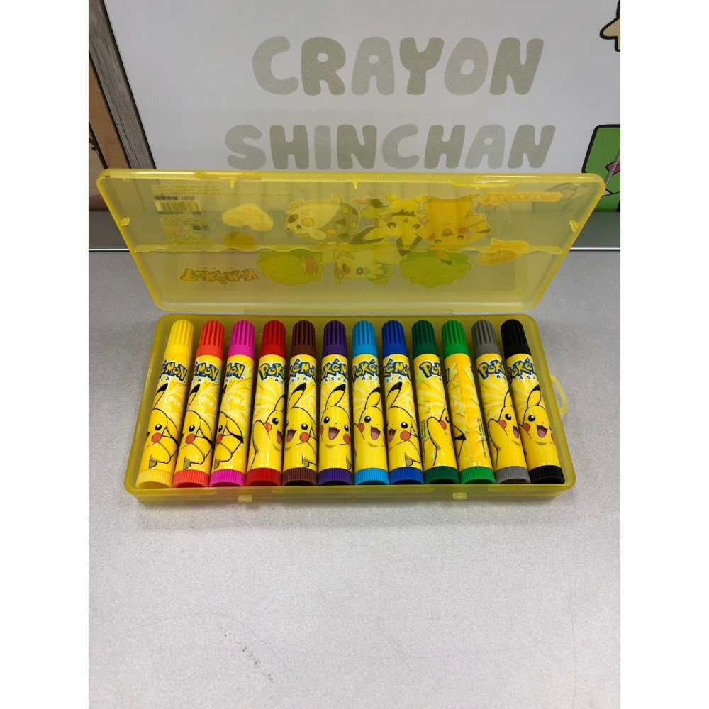 精靈寶可夢12色PP盒水洗彩色筆_黃-細節圖2