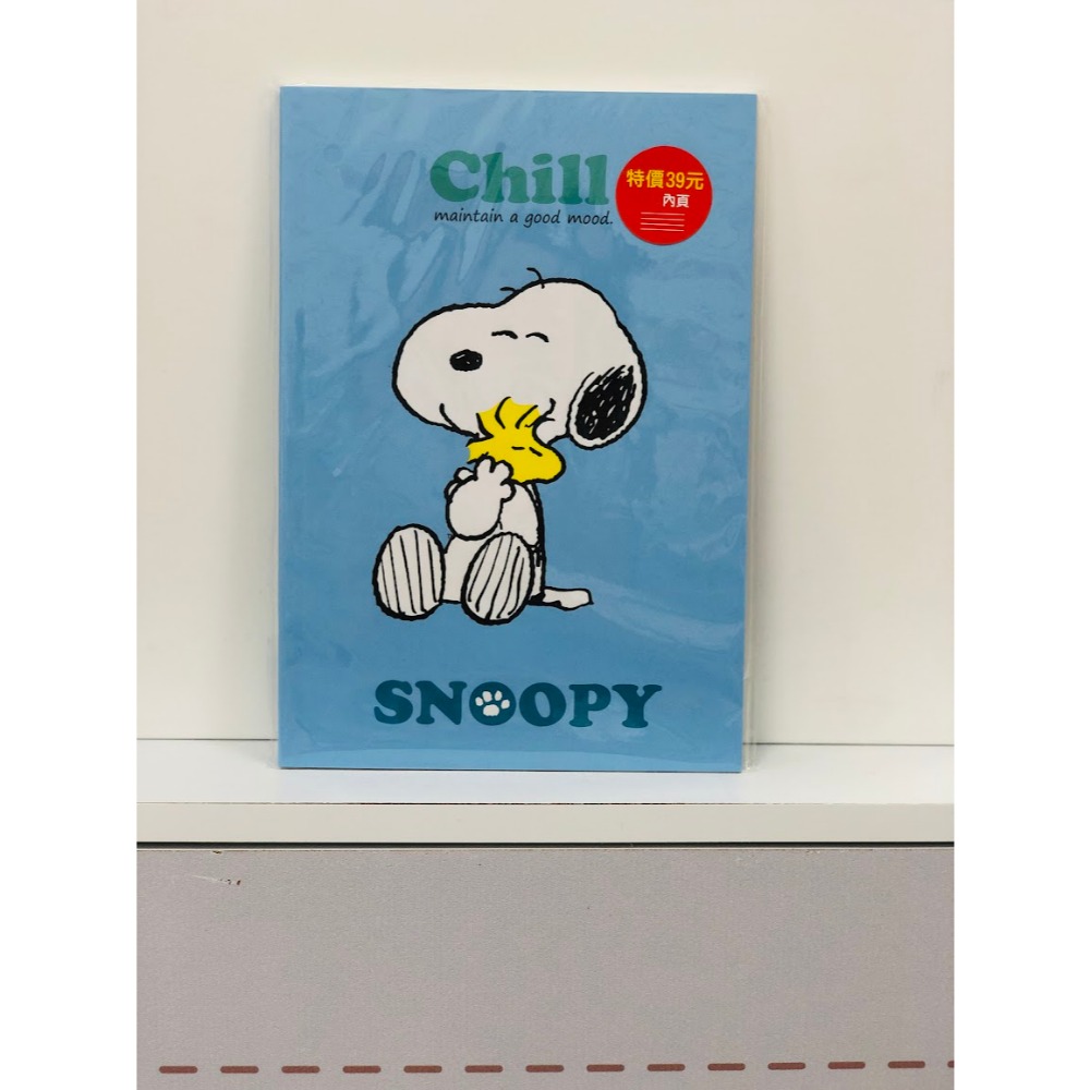 SNOOPY(好心情)25K加厚筆記(橫線)-(可選)-規格圖2