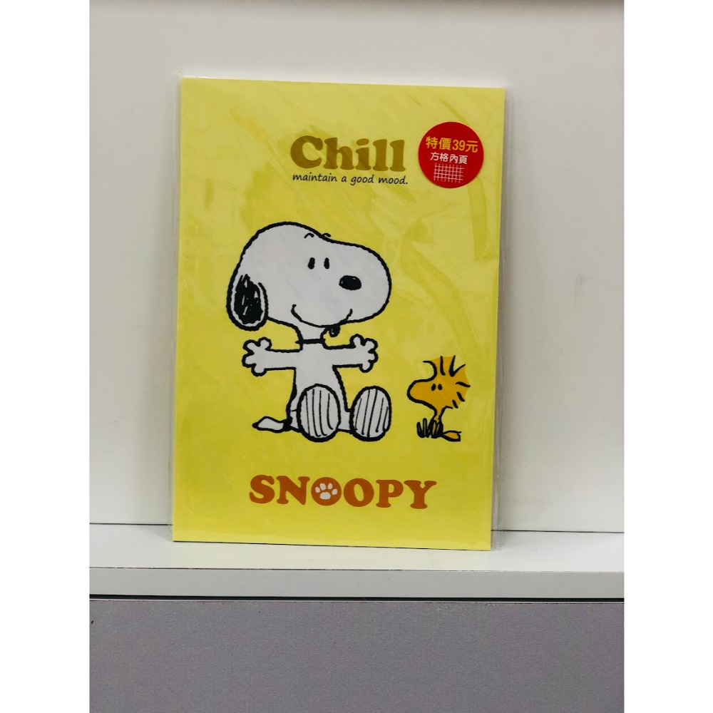 SNOOPY(好心情)25K加厚筆記(方格)-(可選)-規格圖2