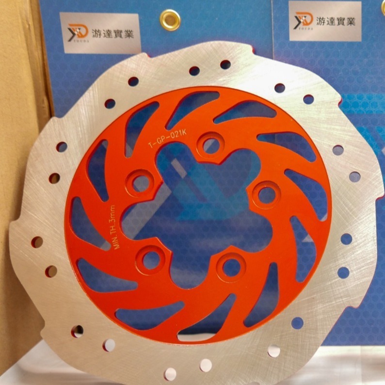 YD  剎車碟盤 GP125  GP2碟盤 K1碟盤 新名流碟盤 125 150 奔騰 VP G5 10吋框-細節圖2