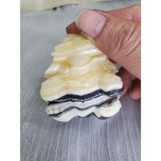 草花方解石龍龜 龍龜擺件 國畫龍龜 草花 黃方解 國畫 招財擺件-細節圖3