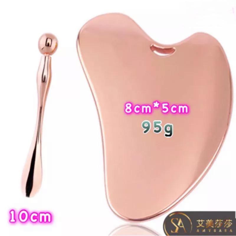 艾美莎莎💞3D 高檔美容按摩器 精華液導入儀 眼臉按摩棒 穴道按摩 按摩器 刮痧按摩器 滾輪按摩棒 面部美容 玉石滾輪-細節圖5