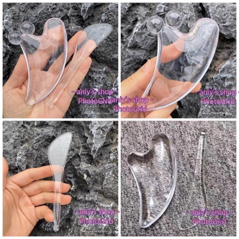 艾美莎莎💞台灣現貨 樹脂 特大號 水晶刮痧板 撥筋棒 心形 海豚按摩器 海豚刮痧板 蜜蠟刮痧器 刮痧 按摩板 穴位經絡梳-細節圖3