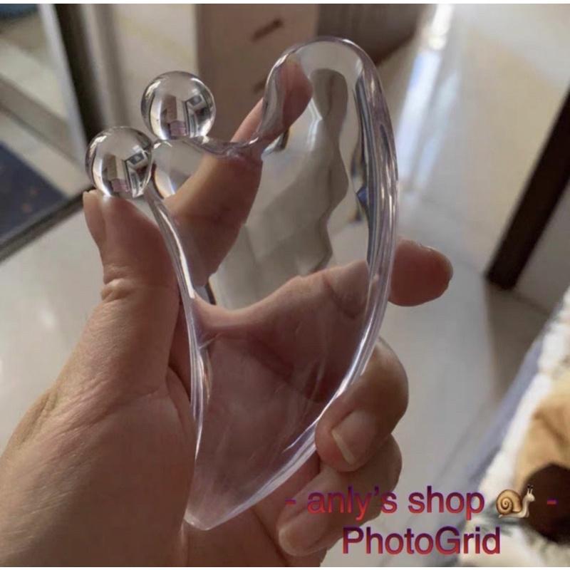 艾美莎莎💞台灣現貨 樹脂 特大號 水晶刮痧板 撥筋棒 心形 海豚按摩器 海豚刮痧板 蜜蠟刮痧器 刮痧 按摩板 穴位經絡梳-細節圖6