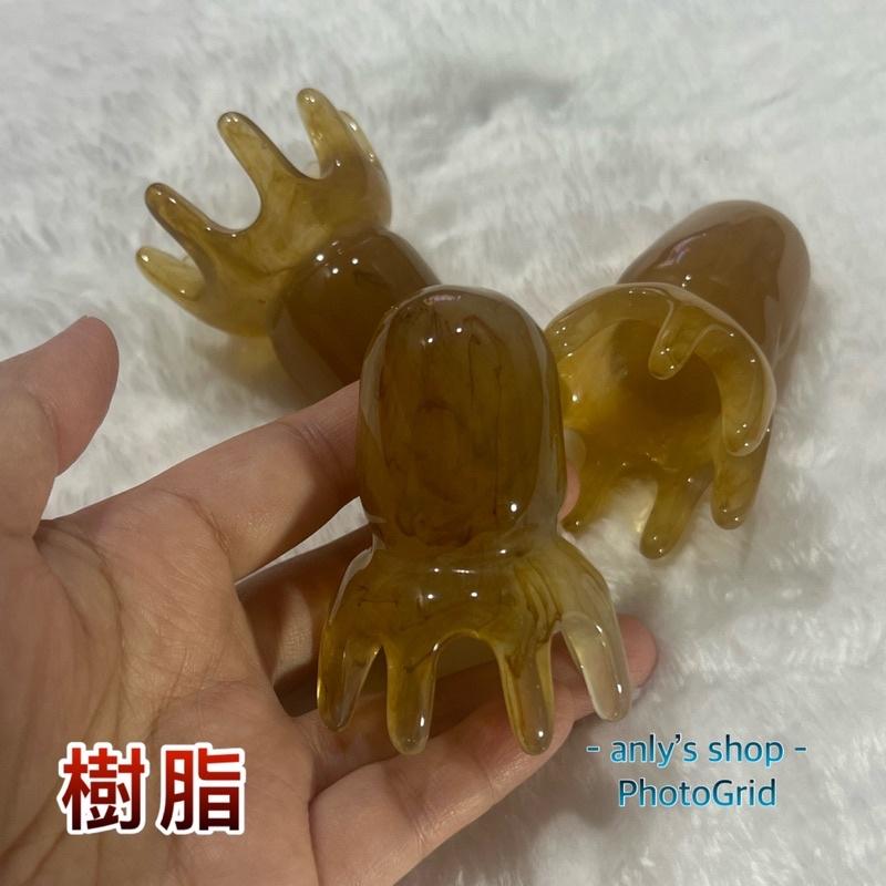 艾美莎莎（滿額送A醇精華液）樹脂 加厚 牛角八爪魚 撥筋棒 牛角小雪人刮痧板 章魚頭療梳 臉刷面部按摩刷 撥筋棒 刮痧棒-細節圖5