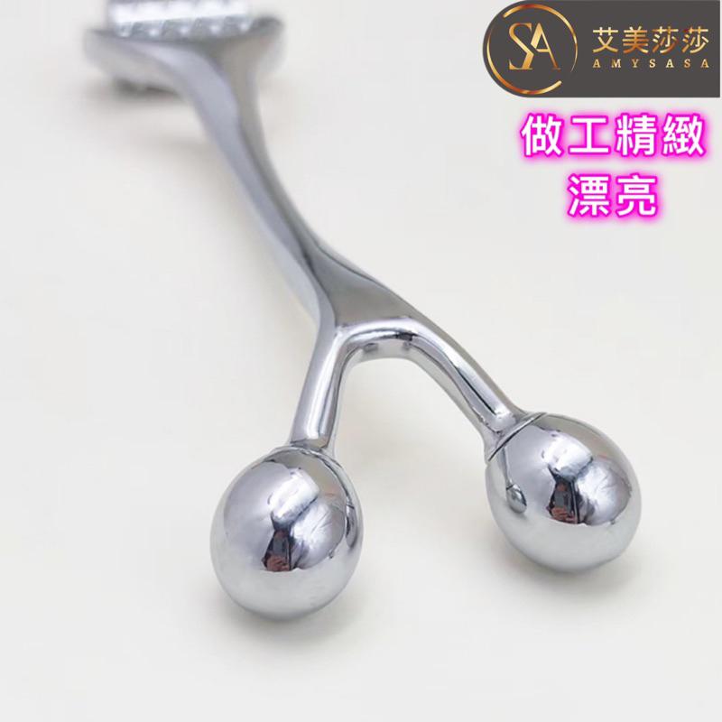 【艾美莎莎】新款 金屬 微針滾輪導入儀  刮痧按摩棒 滾珠刮痧按摩棒 臉部按摩 刮痧 瘦臉美容儀 頭皮滾珠按摩棒 按摩棒-細節圖5