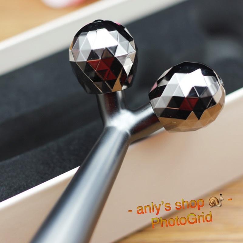 艾美莎莎（送A醇精華液）3D瘦臉儀 面部提拉 精華液導入儀 眼部臉部按摩器 珀萊雅 小法拉刮痧板 金屬刮痧板 按摩器-細節圖5