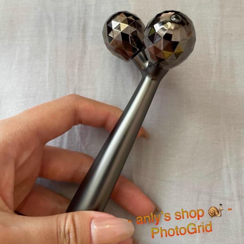 艾美莎莎（送A醇精華液）3D瘦臉儀 面部提拉 精華液導入儀 眼部臉部按摩器 珀萊雅 小法拉刮痧板 金屬刮痧板 按摩器-細節圖6