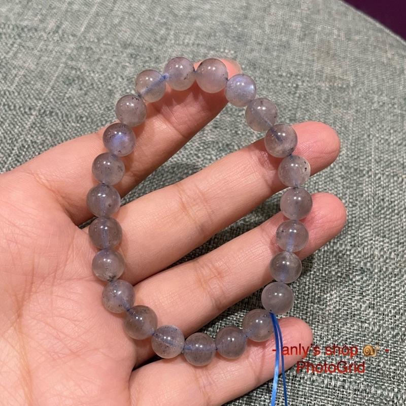 現貨 8mm+ 💞艾美莎莎💞灰月光手鍊 藍月光手珠 灰月光手珠 藍強光手珠 手串 手鍊 白月光手珠 招財手鍊 招貴人手鍊-細節圖2