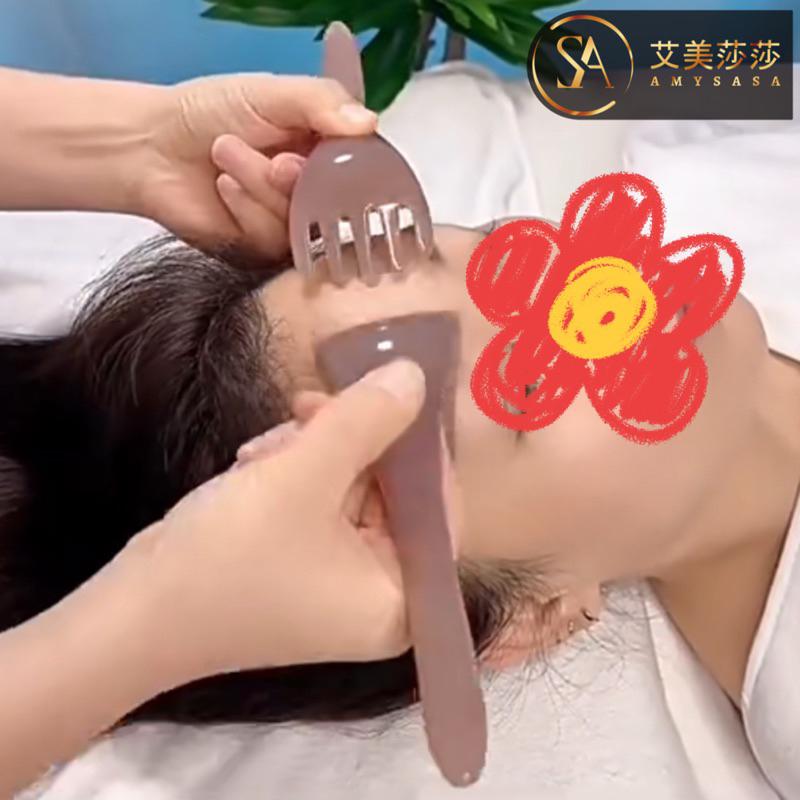 艾美莎莎（滿額送A醇精華液）3D瘦臉儀 面部提拉 精華液導入儀 眼部臉部按摩器 珀萊雅 小法拉刮痧板 金屬刮痧板 按摩器-細節圖4