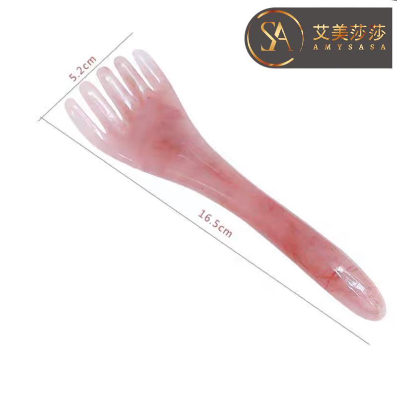 艾美莎莎（滿額送A醇精華液）3D瘦臉儀 面部提拉 精華液導入儀 眼部臉部按摩器 珀萊雅 小法拉刮痧板 金屬刮痧板 按摩器-細節圖8