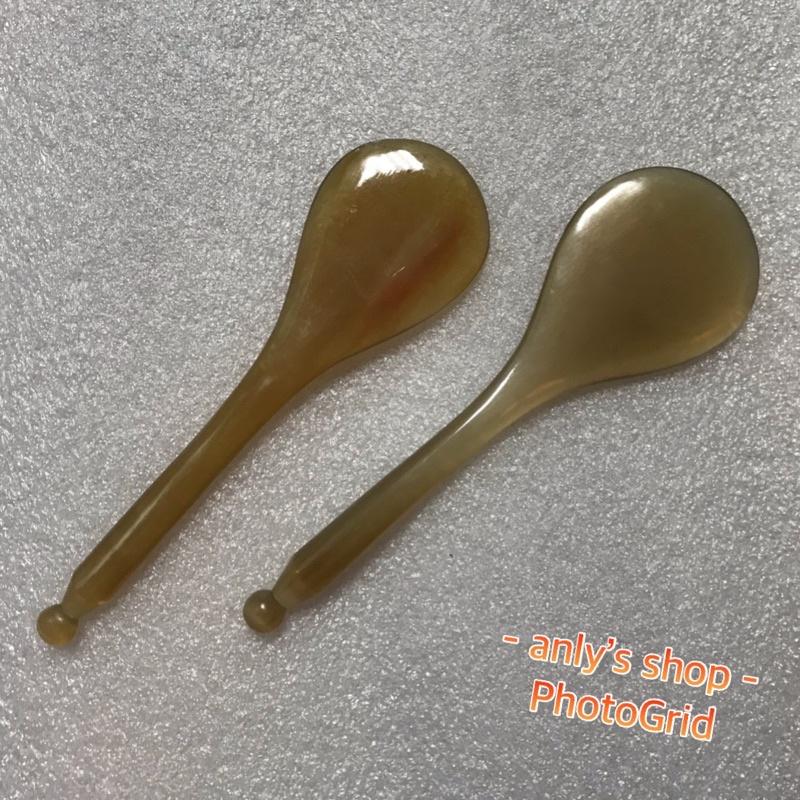 艾美莎莎（滿額送A醇精華液）精品特大號 牛角撥筋棒 牛角臉部 面部 眼睛刮痧板 頭療梳 臉刷面部按摩刷 撥筋棒 刮痧棒-細節圖3