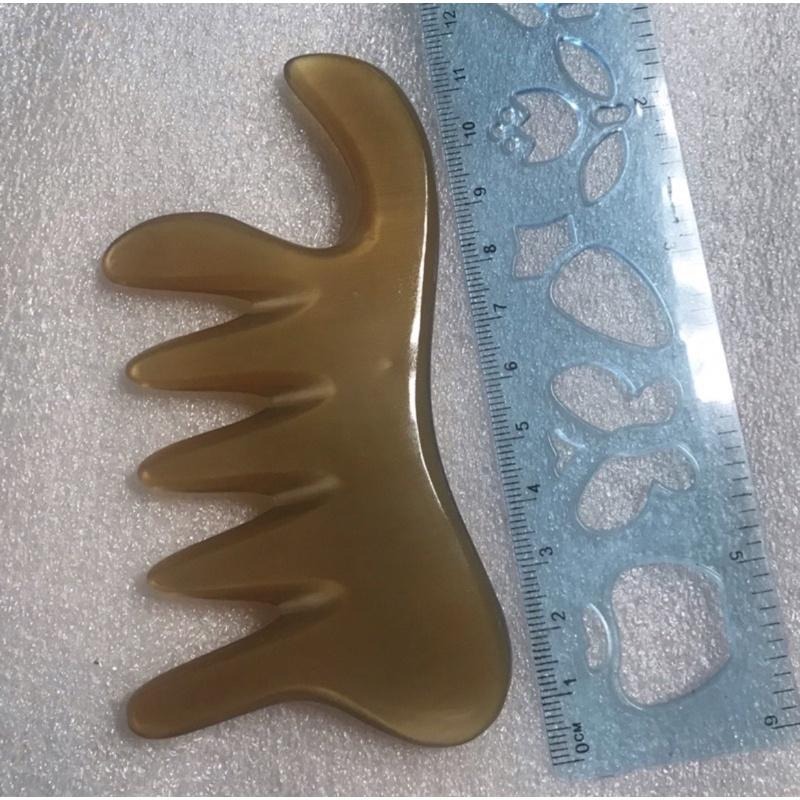 艾美莎莎💞精品特大號 牛角鳳尾梳 全身經絡按摩梳 經絡按摩板 經絡刮痧板 牛角按摩梳 刮痧按摩器 萬用梳 撥筋棒 牛角梳-細節圖6