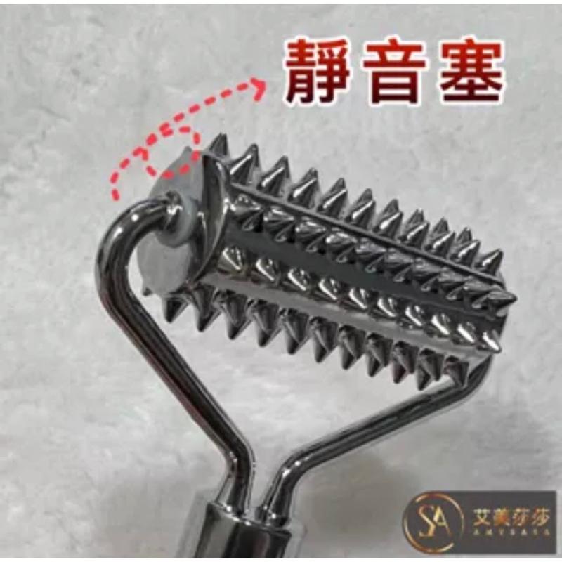 艾美莎莎💞台灣現貨 微針滾輪導入儀  刮痧按摩棒 滾珠刮痧按摩棒 臉部按摩 刮痧 瘦臉美容儀 頭皮滾珠按摩棒 按摩棒金屬-細節圖5